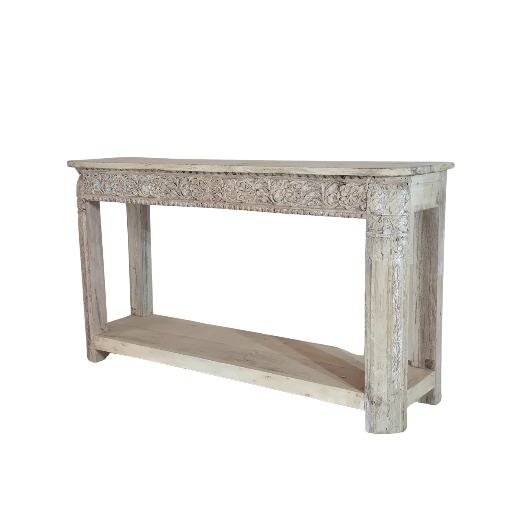 Console Avil - Teck Recyclé - 160x43x89cm