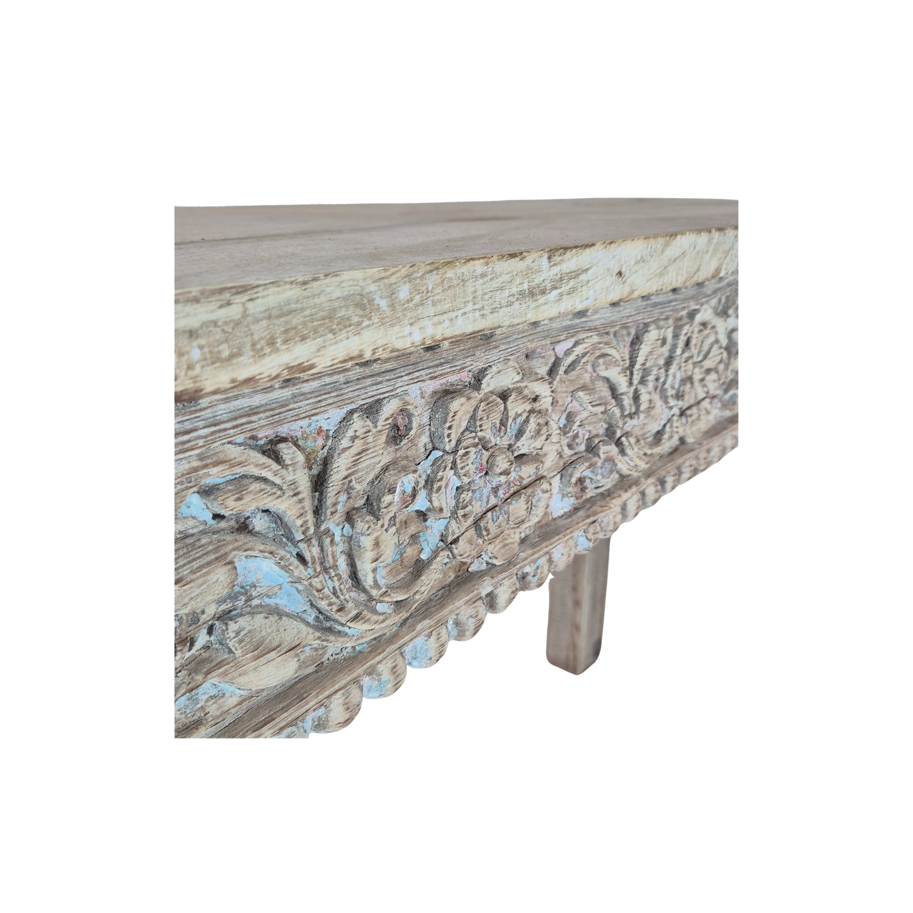 Console Avil - Teck Recyclé - 160x43x89cm