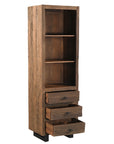 Bibliothéque Prakriti - Vieux Bois - 60x40x191cm