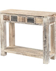 Console Kanish - Teck Recyclé - 99x36x79cm