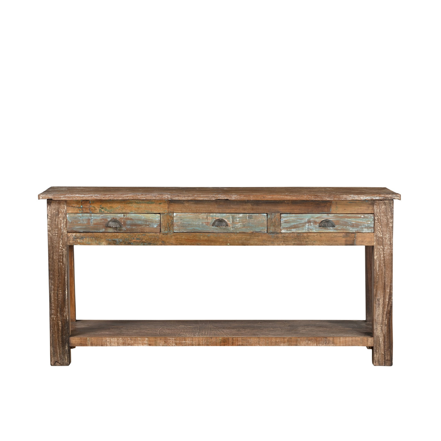 Console Naro - Teck Recyclé - 191x46x94cm