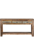 Console Naro - Teck Recyclé - 191x46x94cm