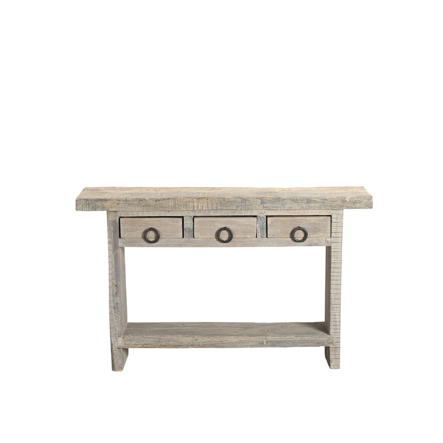 Console Saan - Teck Recyclé - 137x36x86cm