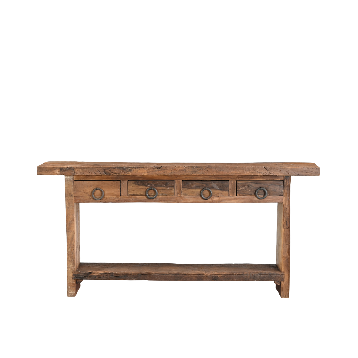 Console Meen - Teck Recyclé - 175x36x86cm