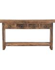 Console Riya - Teck Recyclé - 165x33x84cm
