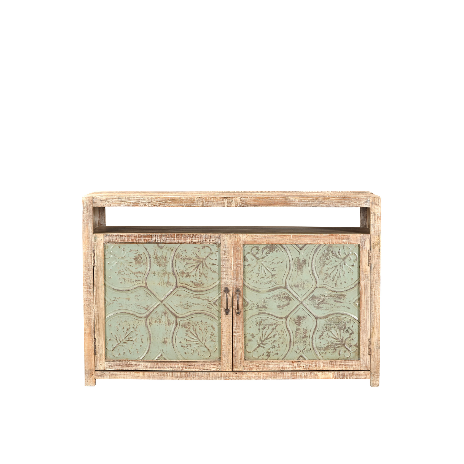 Meuble TV - Teck Recyclé  / Fer - 142x48x91cm -  201234.191