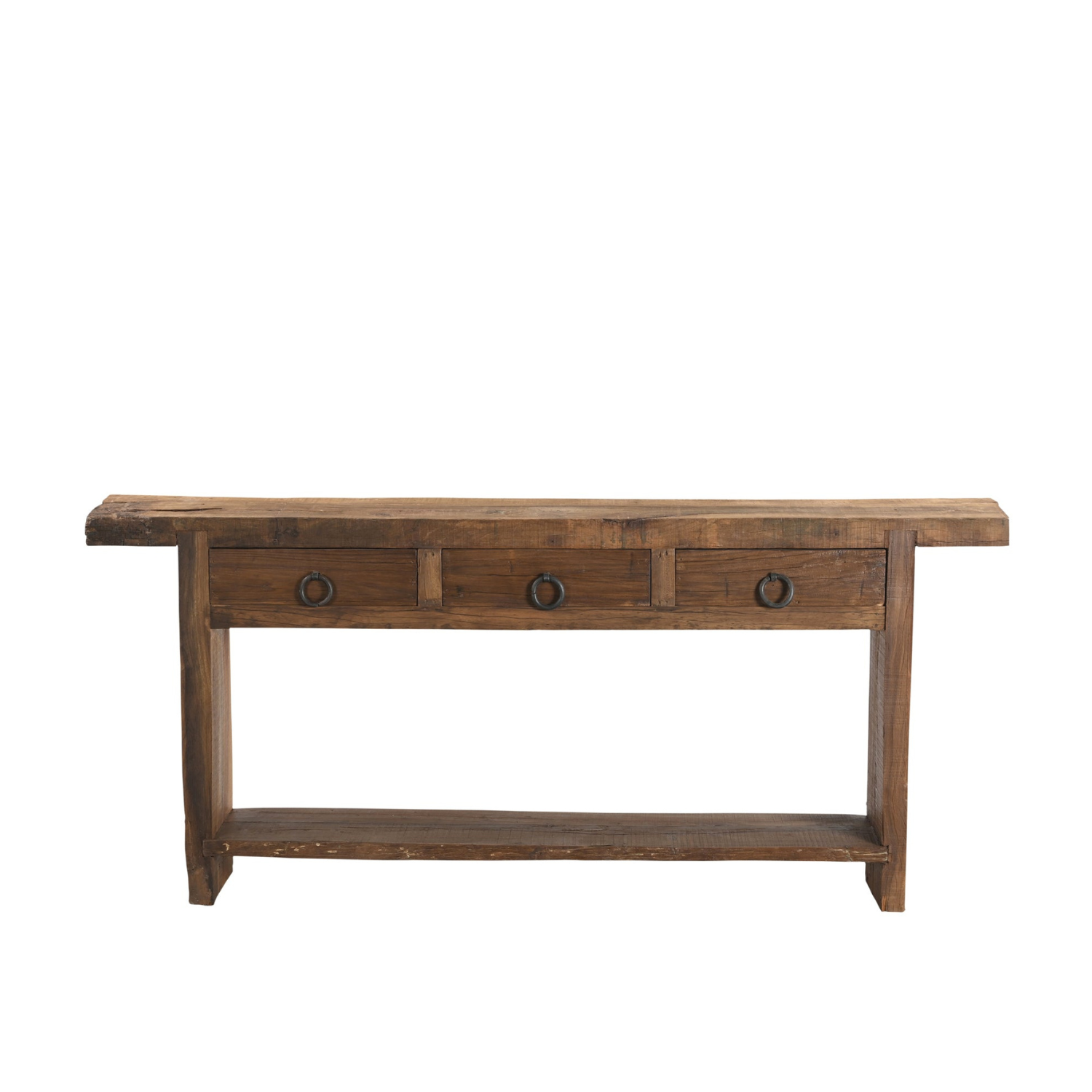 Console Lian - Teck Recyclé - 206x33x91cm