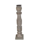 Bougeoir Soma - Teck Recyclé - 13x13x51cm