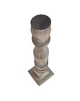 Bougeoir Soma - Teck Recyclé - 13x13x51cm