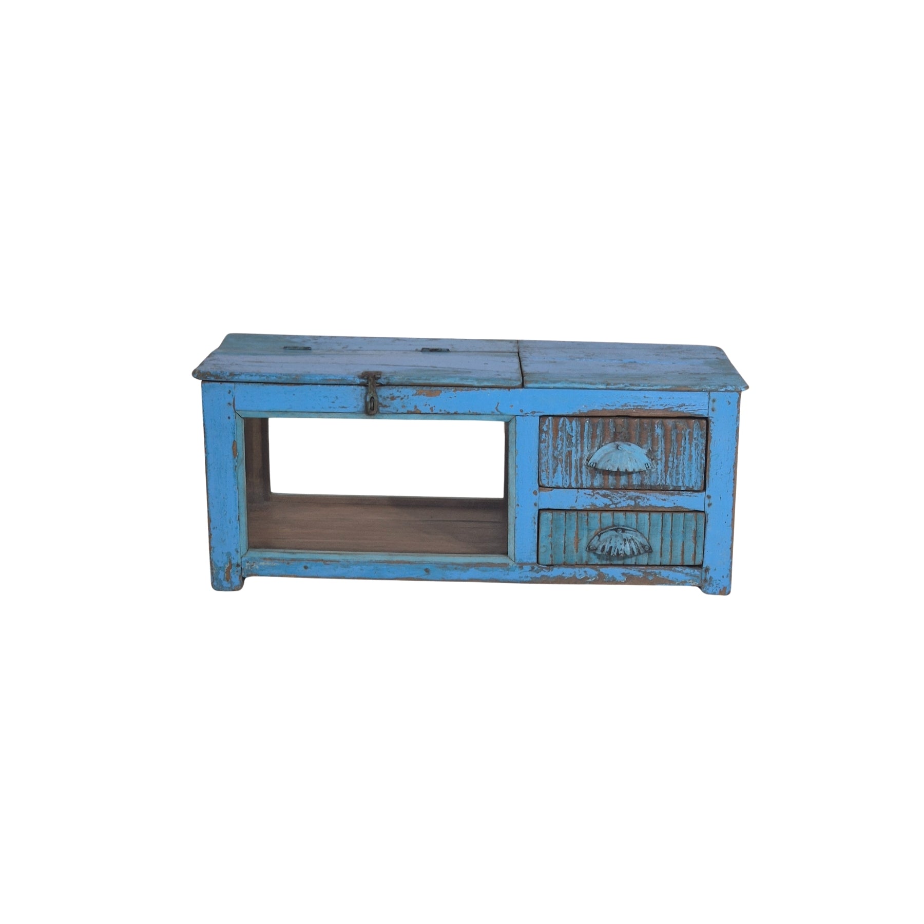 VITRINE Vitrine Teck recyclé 0,75 0,29 0,3