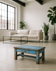 Petite table basse Adin - Teck Recyclé - 44x25x21cm