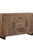 Buffet Surya - Vieux Bois - 150x40x90cm