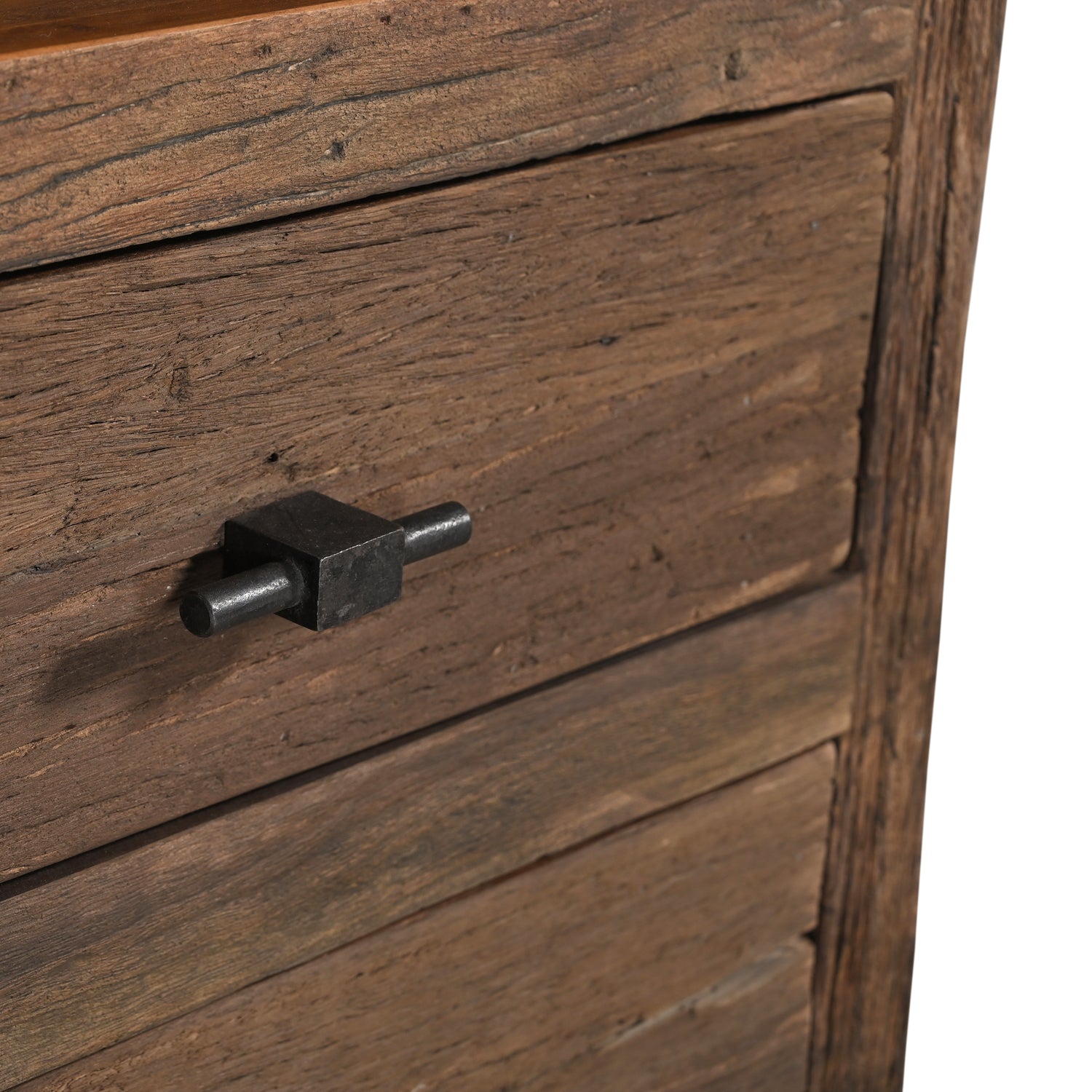 Bibliothéque Prakriti - Vieux Bois - 60x40x191cm