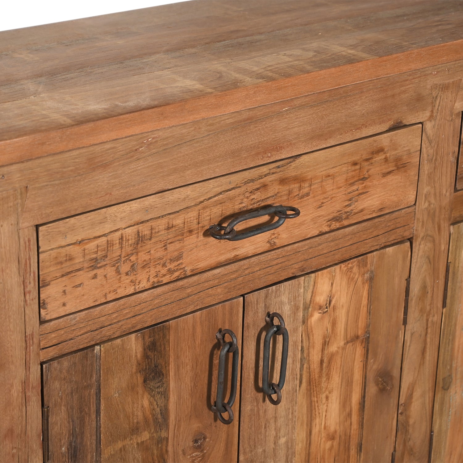 Buffet Prem - Teck Recyclé - 224x41x91cm