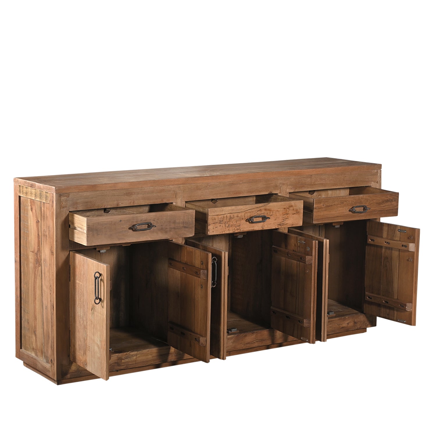 Buffet Prem - Teck Recyclé - 224x41x91cm