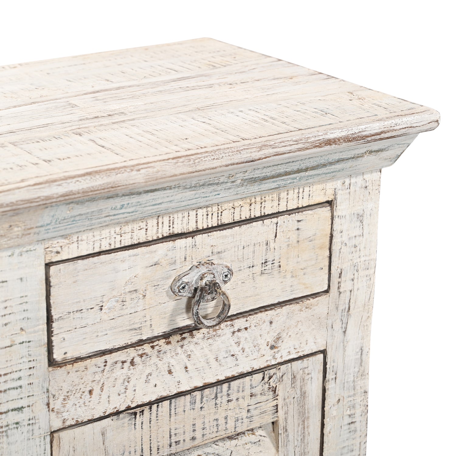 Table de Chevet Ananda - Teck Recyclé - 43x33x63cm