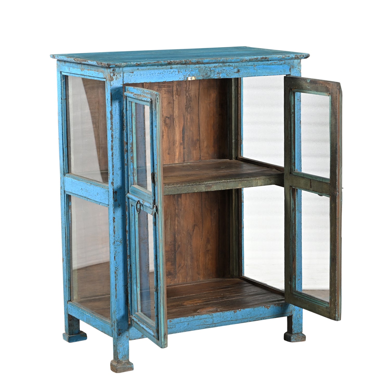 Vitrine Naya - Teck Recyclé- 76x46x102cm