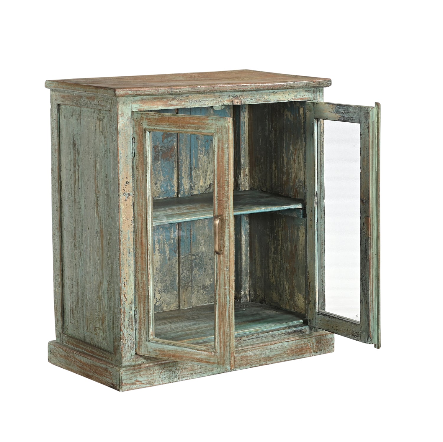 Vitrine Aarvin - Teck Recyclé - 74x41x81cm