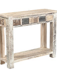 Console Kanish - Teck Recyclé - 99x36x79cm