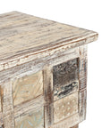 Coffre Nalini - teck recyclé - 132x46x46cm