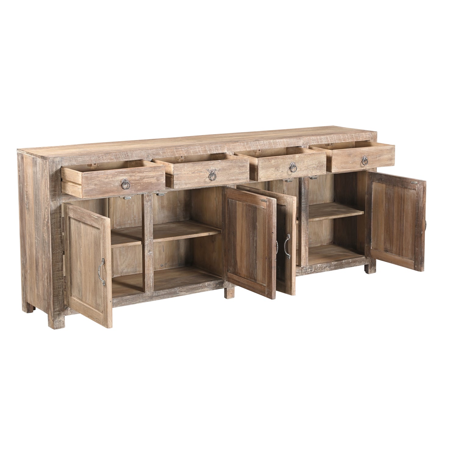 Buffet Varun - Teck Recyclé - 213x41x86cm