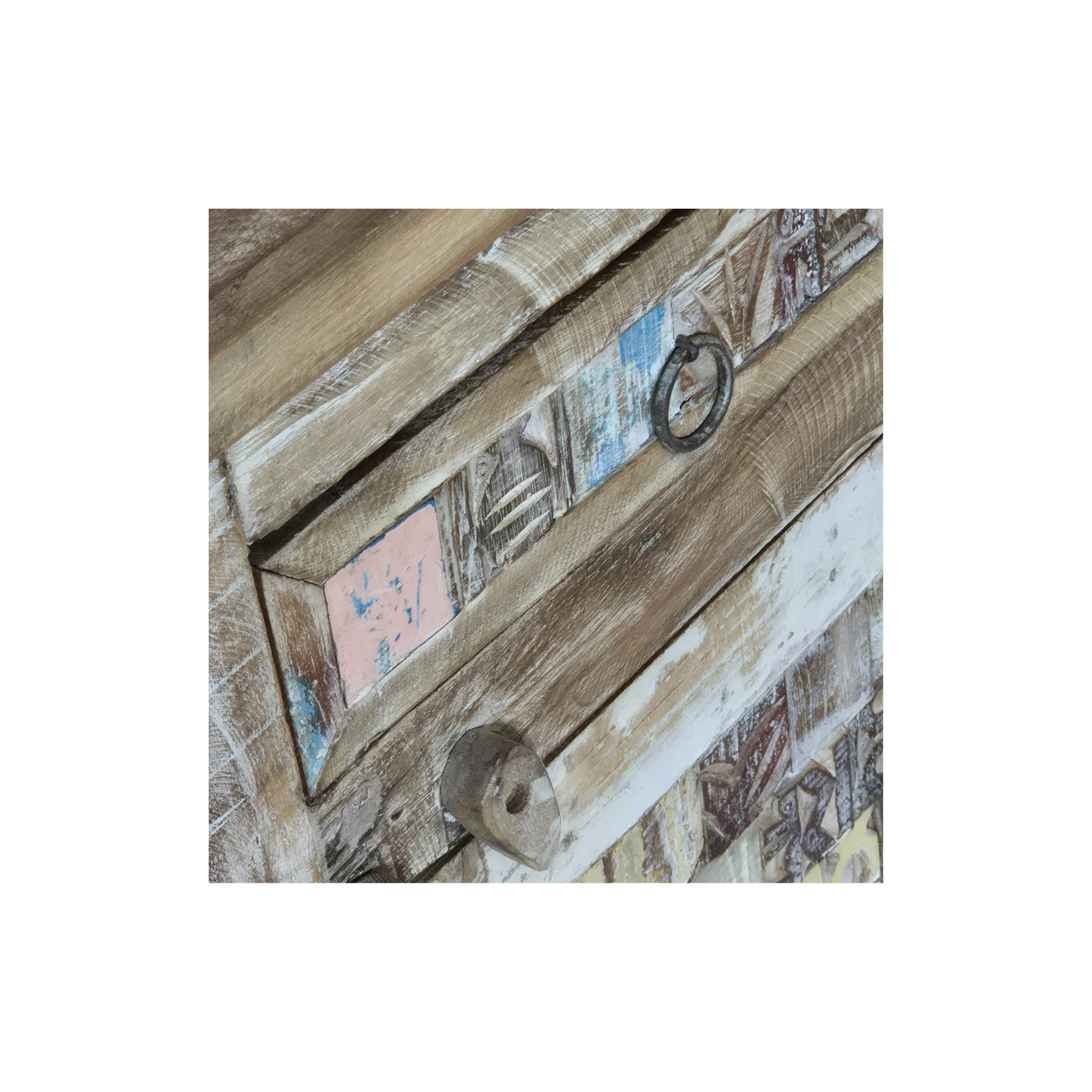 Chevet Lavi - Teck Recyclé - 44x35x61cm