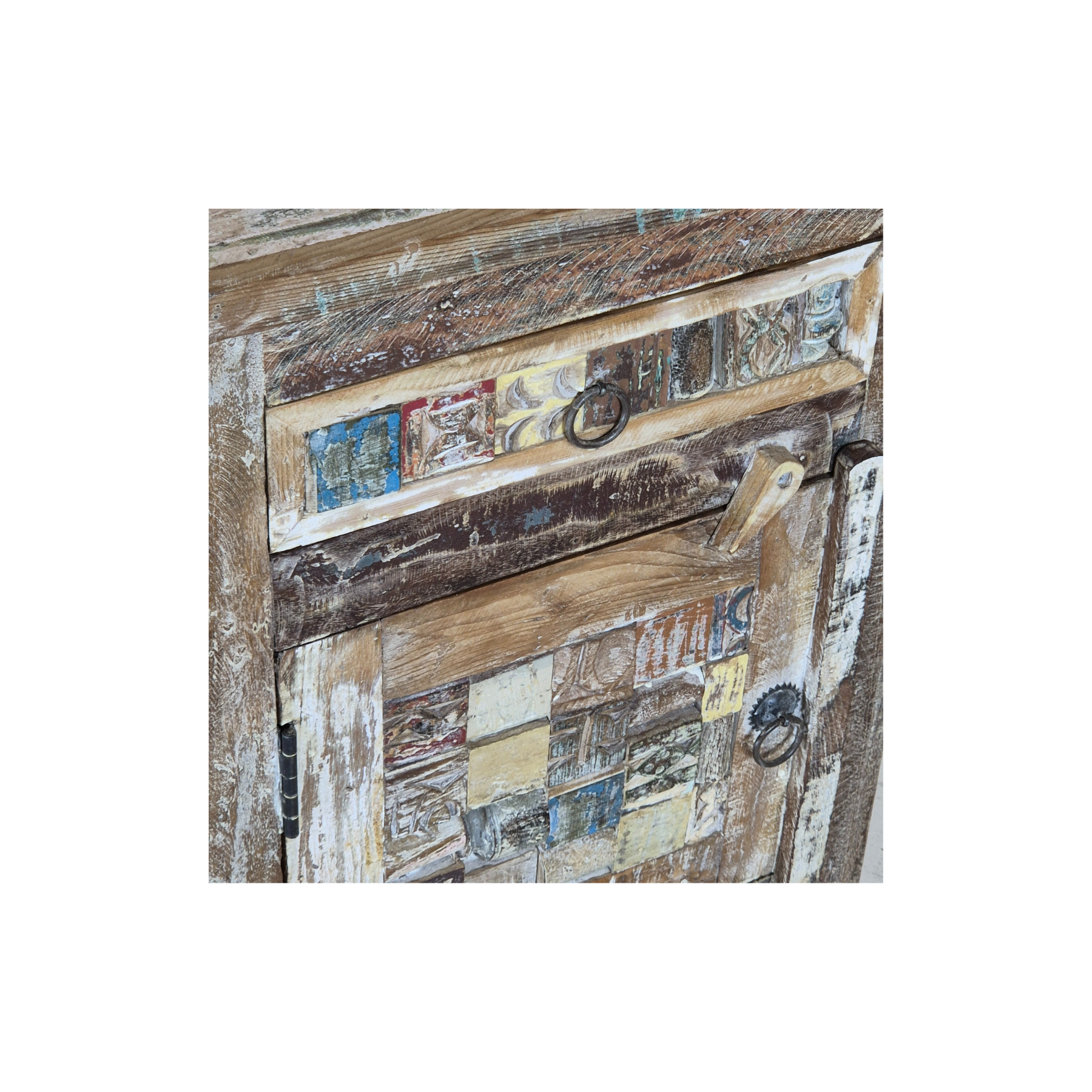 Chevet Kanu - Teck Recyclé - 44x35x61cm