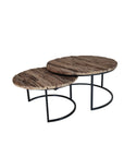 Tables gigognes Agni - Teck Recyclé / Fer - 147015.206