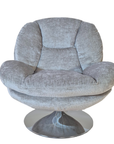 Fauteuil Pivotant taupe  -  80x84x84cm - 186003.167