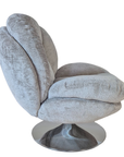Fauteuil Pivotant taupe  -  80x84x84cm - 186003.167