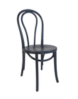 Chaise bistrot noire  -  42x50x90cm - 168000.357