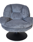Fauteuil Pivotant gris  -  80x84x84cm -  186004.167