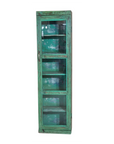 Vitrine Char - Teck Recyclé - 33x18x121cm