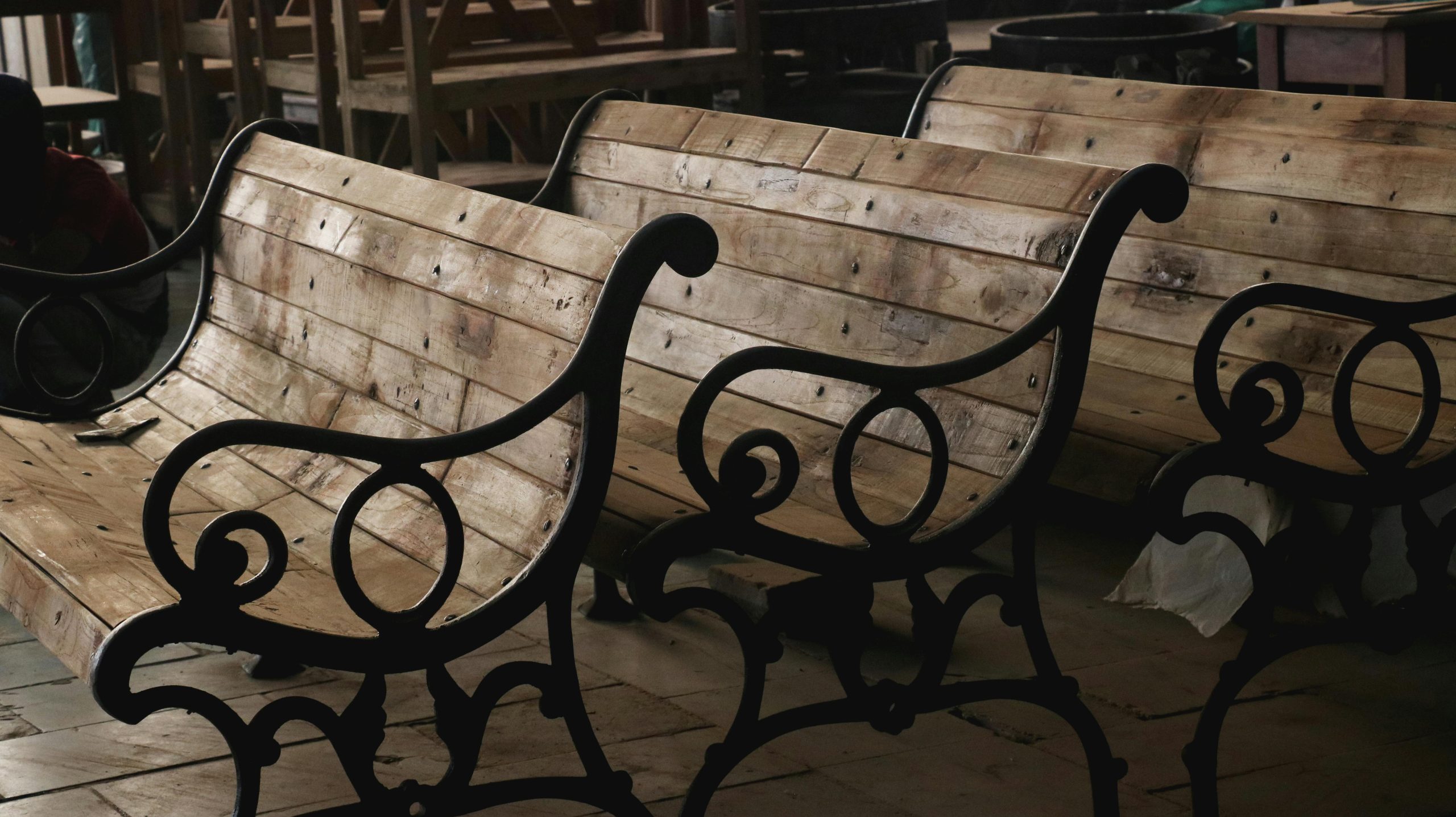 Banc bois design durable sélection